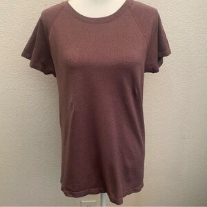 Athleta Running Tee, Mauve, Size XL